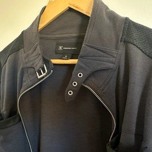 INC International Concepts - Black Jacket w/ Silver Hardware & Buckle - Large